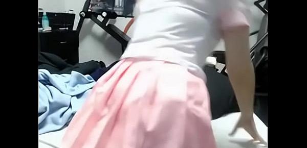  Lana Rain Pink cute pink school uniform masturbation FULL VID